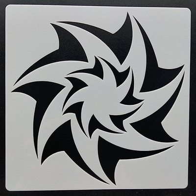 1 tk 15*15 cm mandala šabloon mööblile seintele maalimine kaunistus kihistamine plastik meisterdamine värvimine reljeef Väljalõigete album Stenci