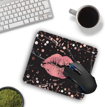 Mouse Pad, Μοντέρνο ροζ χρυσό μάρμαρο με αφρώδη μοτίβο Υπολογιστών Mouse Pads Αξεσουάρ γραφείου Αντιολισθητική βάση από καουτσούκ, mousepad