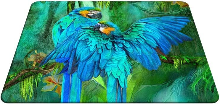 Macaws podloga za miša Tropic Spirits Zlatna i plava podloga za miša Macaws podloga za miš za računalni stol 9,5x7,9 inča neklizajuća guma