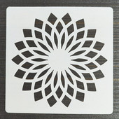 20*20cm Geometric Mandala DIY Layering Stencils Ζωγραφική τοίχων Έπιπλα Λεύκωμα χρωματισμού Ανάγλυφο διακοσμητικό πρότυπο άλμπουμ