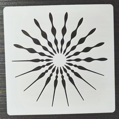 20*20cm Geometric Mandala DIY Layering Stencils Ζωγραφική τοίχων Έπιπλα Λεύκωμα χρωματισμού Ανάγλυφο διακοσμητικό πρότυπο άλμπουμ
