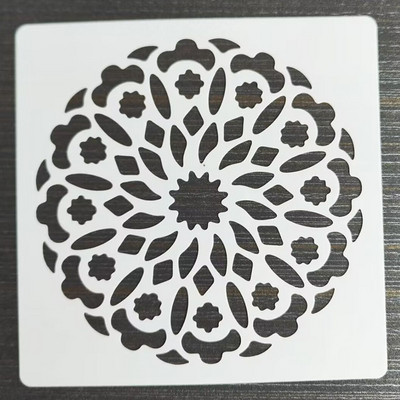 20*20cm Geometric Mandala DIY Layering Stencils Ζωγραφική τοίχων Έπιπλα Λεύκωμα χρωματισμού Ανάγλυφο διακοσμητικό πρότυπο άλμπουμ
