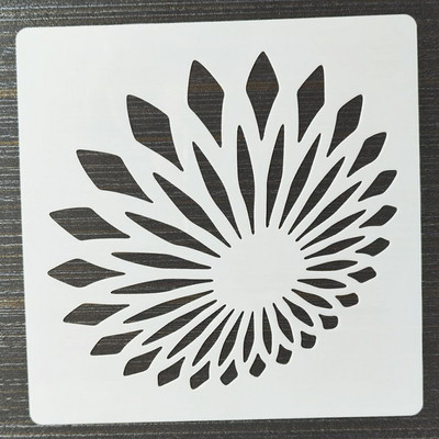 20*20cm Geometric Mandala DIY Layering Stencils Ζωγραφική τοίχων Έπιπλα Λεύκωμα χρωματισμού Ανάγλυφο διακοσμητικό πρότυπο άλμπουμ