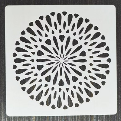 20*20cm Geometric Mandala DIY Layering Stencils Ζωγραφική τοίχων Έπιπλα Λεύκωμα χρωματισμού Ανάγλυφο διακοσμητικό πρότυπο άλμπουμ
