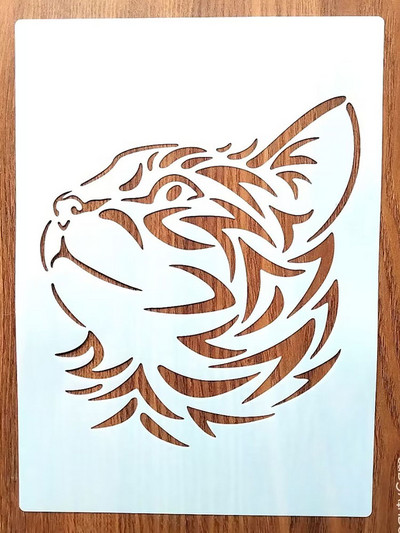 21*29cm Πρότυπο γάτας για ζωγραφική γραφικών DIY στένσιλ Τοιχογραφίες Λεύκωμα χρωματισμού Ανάγλυφα στένσιλ διακόσμησης άλμπουμ