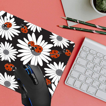 Mouse Pad Ladybugs Υπολογιστής Mouse Pads Αξεσουάρ γραφείου Αντιολισθητική βάση από καουτσούκ για ποντίκι φορητού υπολογιστή