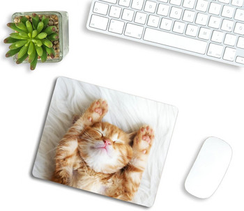 Cute Little Kitten Sleeps Αντιολισθητικό ποντίκι από καουτσούκ για gaming φορητό υπολογιστή γραφείου για άνδρες γυναίκες Μοτίβο 9,5\