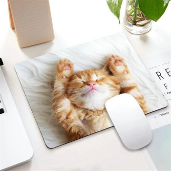 Cute Little Kitten Sleeps Αντιολισθητικό ποντίκι από καουτσούκ για gaming φορητό υπολογιστή γραφείου για άνδρες γυναίκες Μοτίβο 9,5\