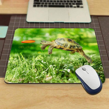 Animal Mouse Pad Χελώνα Χελώνα Jumping Close Up Αντιολισθητικό ελαστικό μαξιλαράκι ποντικιού για υπολογιστές Laptop Office Home 9,5 ίντσες x 7,9 ίντσες