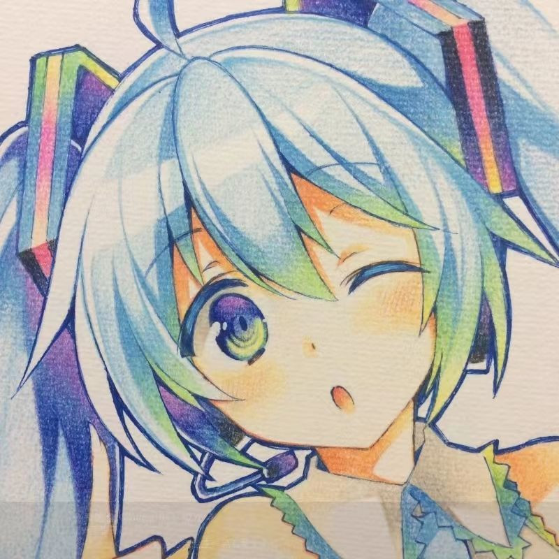 4 бр. пастелни 7 цвята, концентричен градиент, дъга, молив, цветни моливи, комплект цветни моливи, евтини кавайни канцеларски материали, художествена живопис, рисунка