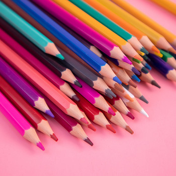 12/18/24/48/36 цвята Комплект маслени цветни моливи Моливи за оцветяване на рисунки Детско изкуство Рисуване на графити Цветни моливи LAPICES
