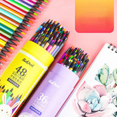 24/36/48 цвята Химикалки с въглен HB за деца и ученици Консумативи за рисуване Скица за начинаещи Цветни моливи