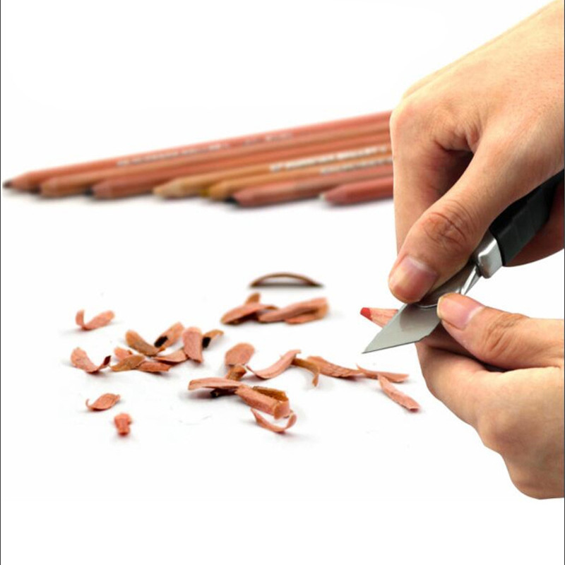 12 бр./компл. Творчески цветни моливи Професионални писалки за рисуване Училищни артикули Дървени меки пастелни моливи за студенти Канцеларски материали