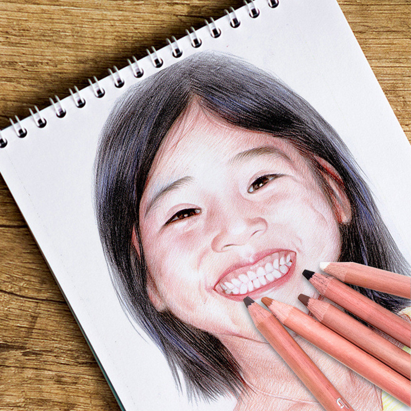 12 бр./компл. Творчески цветни моливи Професионални писалки за рисуване Училищни артикули Дървени меки пастелни моливи за студенти Канцеларски материали