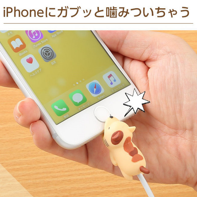 1 бр. Прекрасни животински кабелни органайзери Карикатура Wire Saver Cover USB линия Кабел за слушалки Протектор за зарядно Офис аксесоари Подаръци