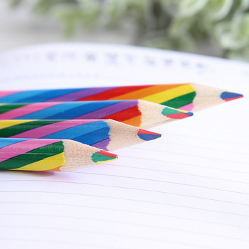 4 τμχ/συσκευασία Σετ χρωματιστό μολύβι 4 Χρώμα ομόκεντρο μολύβι ουράνιο τόξο κραγιόνια Καλλιτεχνικά Σχολικά Προμήθειες για Ζωγραφική Σχέδιο γκράφιτι