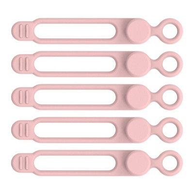 5 tk juhtmesidemed silikoonist juhtmeköidised pandla disain korduvkasutatavad pehmed andmekaabli ümbrised kõrvaklappide juhtme USB-laadimiskaabli jaoks