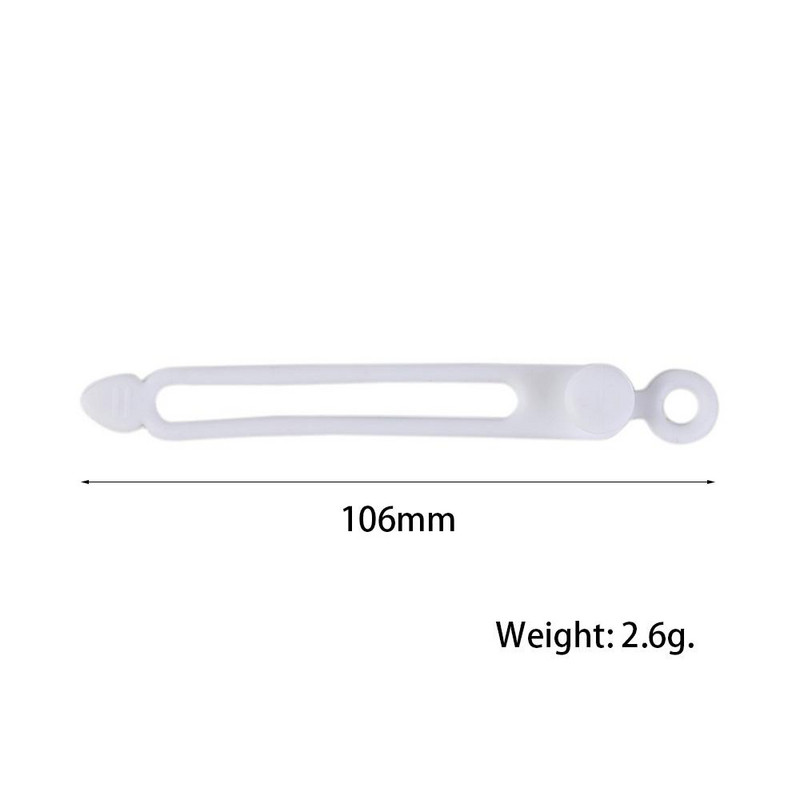 5 tk juhtmesidemed silikoonist juhtmeköidised pandla disain korduvkasutatavad pehmed andmekaabli ümbrised kõrvaklappide juhtme USB-laadimiskaabli jaoks