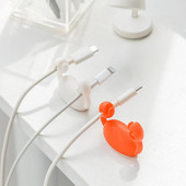 Cartoon Desktop Crab Cable Clip Management Clip for USB Organizer Ακουστικών σιλικόνης Καλώδιο κουρδίσματος σύρμα Ατζέντα Ατζέντα