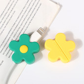 Candy Color Flowers laadija juhtme kate Universaalne kaabli kaitsekate Laadimissäästja telefoni kaabli kaitse