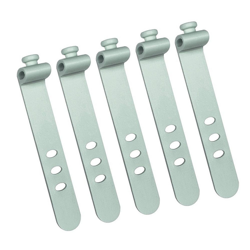 10kom Podesivi namotač Višekratna silikonska traka za pričvršćivanje trake za kabel Mekana žica Organizator Upravljanje Slušalice Datum Kabel za vezivanje