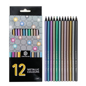 12/18 Colors Metallic pliiatsikomplektid Värvilised joonistuspliiatsid õpilastele visandid Maalimine Fluorestsentspliiatsid Kunstitarbed Uus