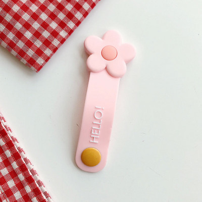 Χαριτωμένο Cartoon Cable Organizer Περιτύλιγμα ακουστικών Στήριγμα καλωδίου USB για iPhone Κλιπ διαχείρισης προστασίας καλωδίων πόρπης Samsung