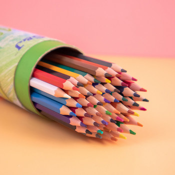 Pretty Barrel 24 Color Pencils Crayons Set for Kids Kawaii Stationery Drawing Colored Pencils for Children Είδη ζωγραφικής