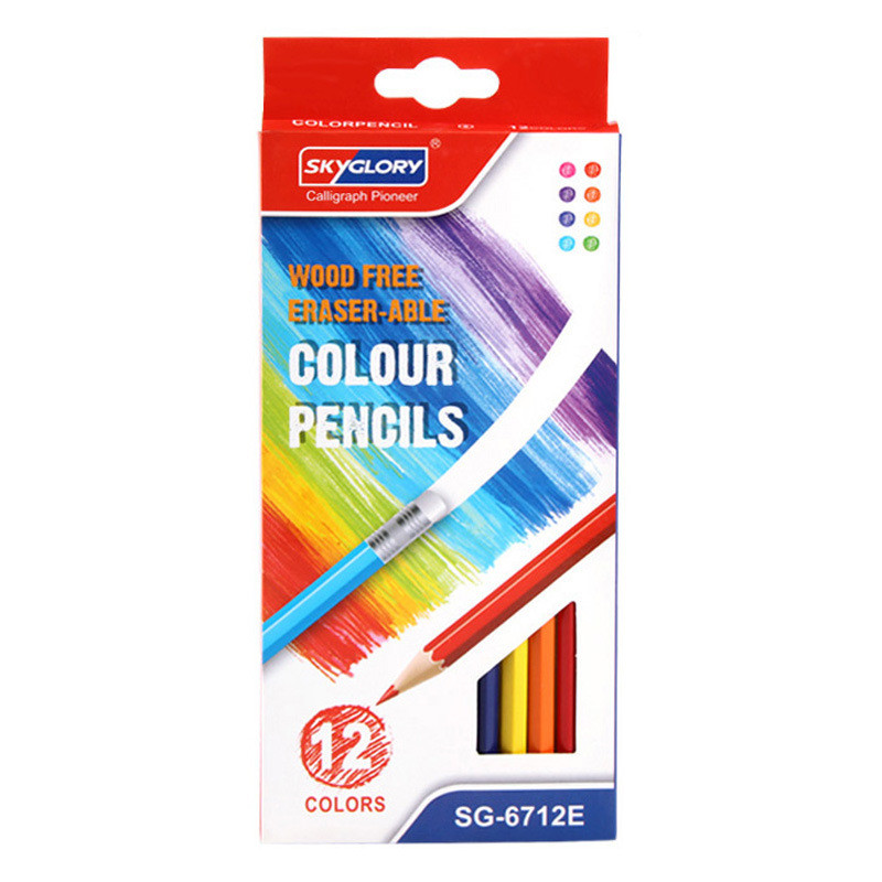 Молив за училище Цветове Безплатна доставка Моливи за рисуване за професионалисти в рисуването Детски комплект цветни моливи Цветни маркери Цвят