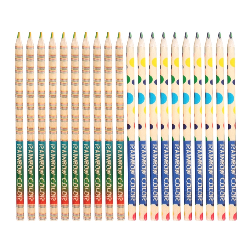 Olovke u više boja, olovke u boji drveta Rainbow olovke sa šiljilom, raznobojne olovke za crtanje u boji