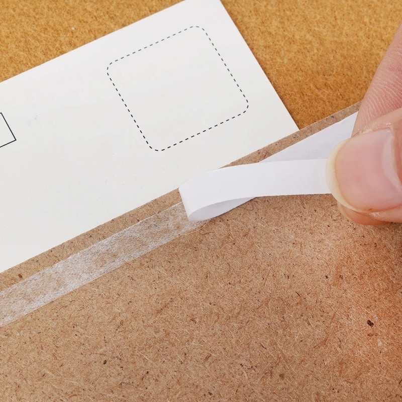 5 ruļļi Divpusēja līmlente 6 mm 8 M spēcīga līmes papīra lentes žurnālam Mājas DIY mākslas amatniecības uzlīmes biroja piederumi