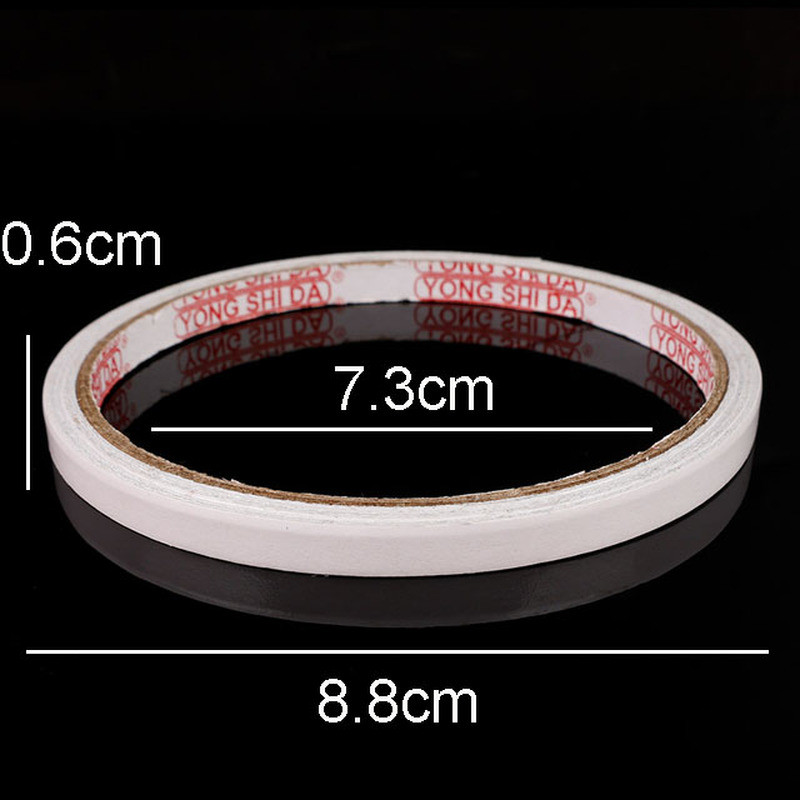 5 ruļļi Divpusēja līmlente 6 mm 8 M spēcīga līmes papīra lentes žurnālam Mājas DIY mākslas amatniecības uzlīmes biroja piederumi