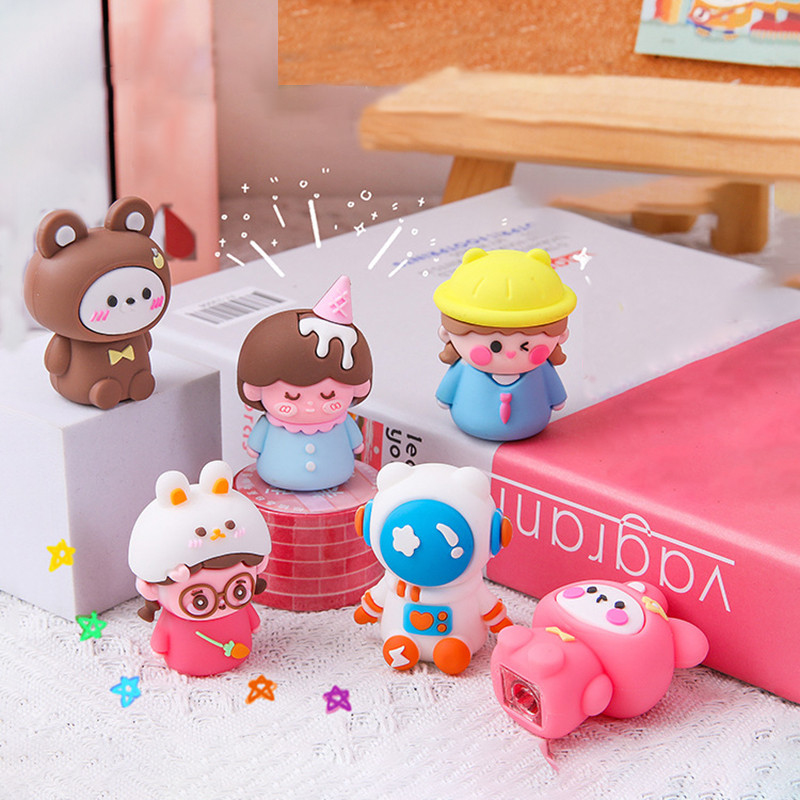 Kreativno slatko šiljilo za olovke Crtani prijenosni rezač za olovke Studentski dječji poklon Povratak u školu pribor Korejski uredski pribor