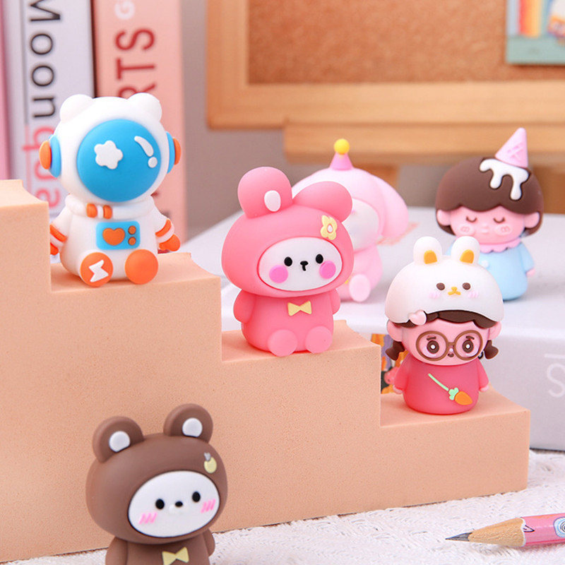 Kreativno slatko šiljilo za olovke Crtani prijenosni rezač za olovke Studentski dječji poklon Povratak u školu pribor Korejski uredski pribor