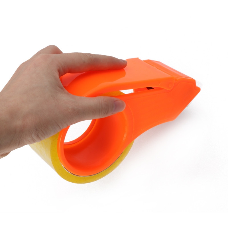 Läbipaistev kleeplindi hoidiku lõikuri pakkimisdosaator kontoritarvete transportimiseks