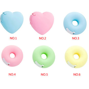 Φορητό Lovely Donut Dispensers Tape Shape Cartoon Colorful Roll Tape Organizer