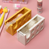Dispenser de bandă de cărămizi Cutter de bandă de birou Cutter de bandă Scotch Sediu de bandă de 3 mm Birou Acasă Papetarie Adezivi Suport bandă Depozitare