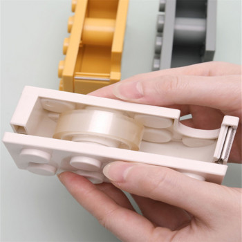 Bricks Tape Dispenser Desktop Tape Cutter Scotch Tape Cutter 3mm Tape Seat Office Home Χαρτικά Κόλλες Θήκη ταινίας Αποθήκευση