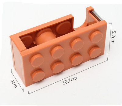 Dispenser de bandă de cărămizi Cutter de bandă de birou Cutter de bandă Scotch Sediu de bandă de 3 mm Birou Acasă Papetarie Adezivi Suport bandă Depozitare