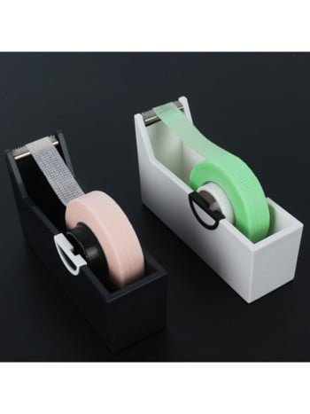 1 τεμ. Βλεφαρίδες Extension Tape Cutter Dispenser Συγκολλητική Ταινία Θήκη εμβολιασμού βλεφαρίδων Πλαστική περιστρεφόμενη ταινία κοπής Εργαλεία μακιγιάζ