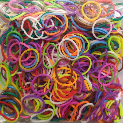 600 de benzi elastice de diferite culori din cauciuc pentru războaie de țesut, brățări pentru copii, de casă, bricolaj, pentru războaie de țesut, brățară pentru femei