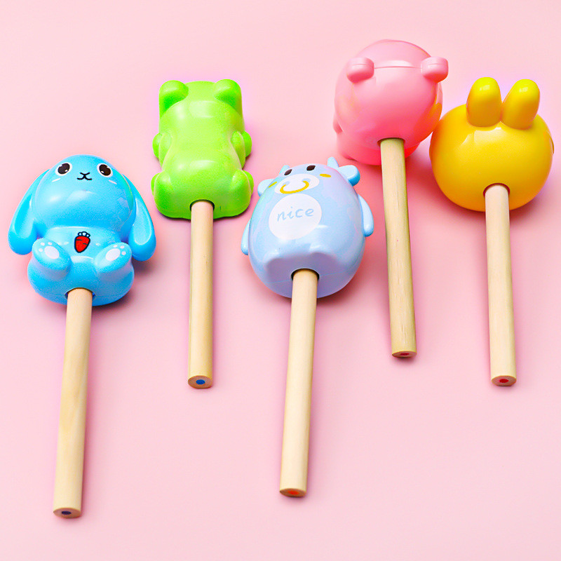 12 бр. Стационарни консумативи Карикатура Креативна острилка за моливи Коледни офис консумативи Kawaii Училищни аксесоари Ръчен инструмент