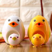 1PCS Kawaii Shapener Сладка кокошка Chick Set Жълто и бяло Острилка за моливи Момче Момиче Обучаващи се канцеларски материали