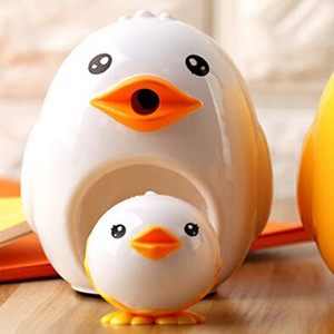1PCS Kawaii Shapener Сладка кокошка Chick Set Жълто и бяло Острилка за моливи Момче Момиче Обучаващи се канцеларски материали