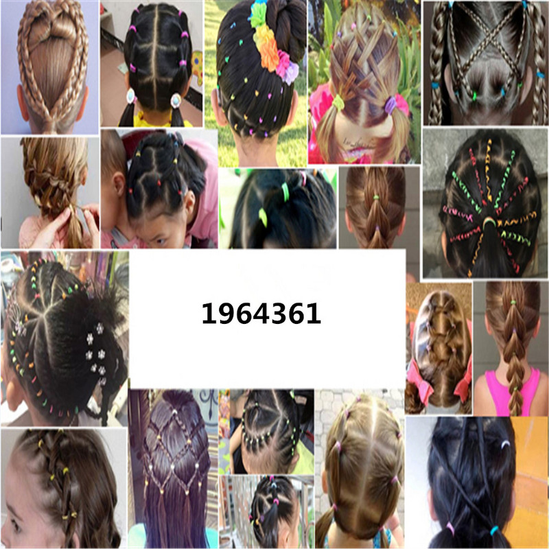 Υψηλής ποιότητας 902 Διαφανές λευκό ελαστικό λαστιχένιο σχοινί Γυναικεία κορίτσια παιδική γραβάτα Εργαλεία styling μαλλιών Μαθητές Σχολικά είδη