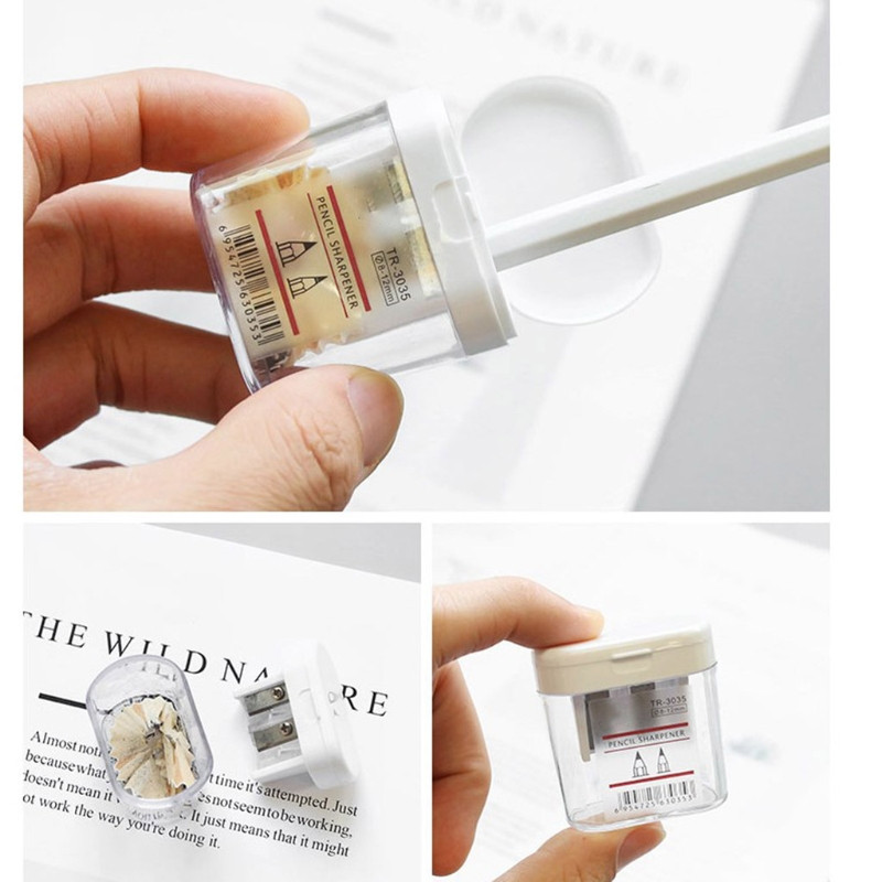 Kaasaskantav ümmarguse paberiga käsitsi teritaja, mis sobib HB/2B/pehme/kõvasöe/värvilise pliiatsiga jumestuspliiats täiskasvanutele üliõpilastele