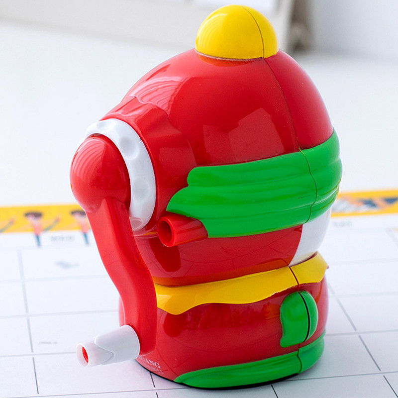 1 БР. Творчески карикатури Сладка острилка за моливи във формата на клоун Канцеларски материали Ученическа забавна ръчна колянова острилка за моливи Детски подаръци Офис