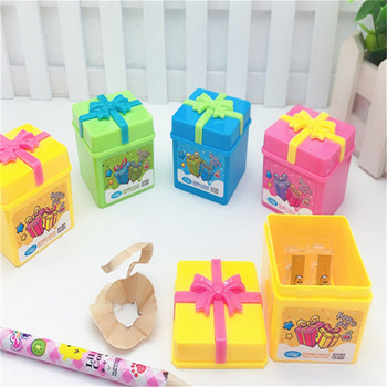 Δημιουργική ξύστρα μολυβιών με διπλές τρύπες Cute Things Κουτί στυλό 2 οπών Μαχαίρι παιδικό δώρο Kawaii Γραφική ύλη Σχολικά είδη γραφείου για το σπίτι