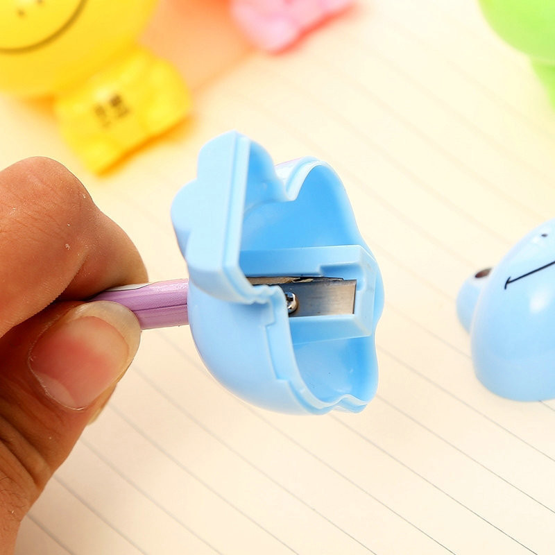 4 komada Kreativna žaba Šiljilo za olovke Crtići Životinje Rezač s jednom rupom Nož za pisaći pribor Zanimljiva Uredska šiljila