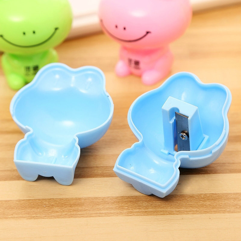 4 komada Kreativna žaba Šiljilo za olovke Crtići Životinje Rezač s jednom rupom Nož za pisaći pribor Zanimljiva Uredska šiljila